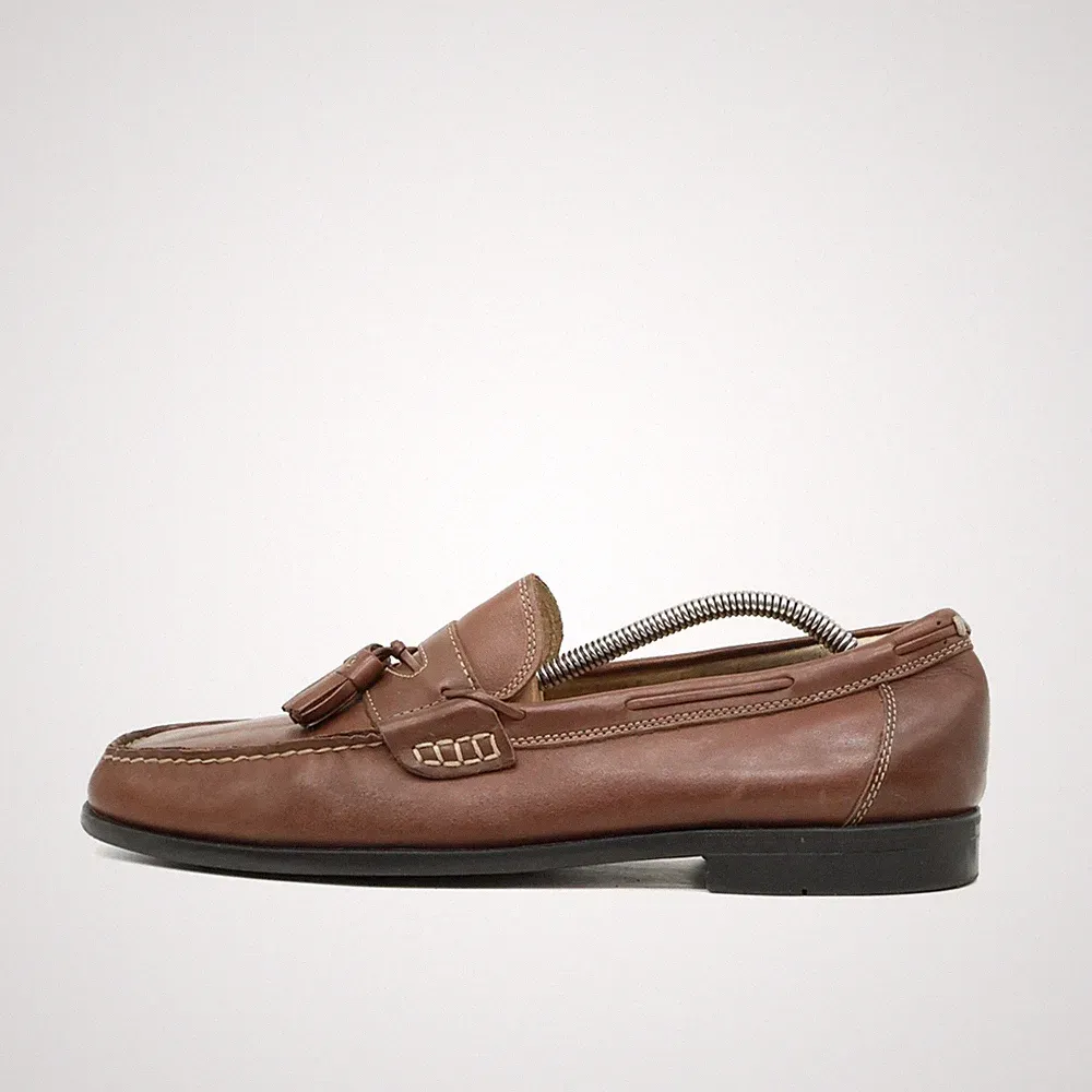 Nunn Bush Herren 84205-206 Slipper Braun Leder Quaste Komfort Loafer EU 43