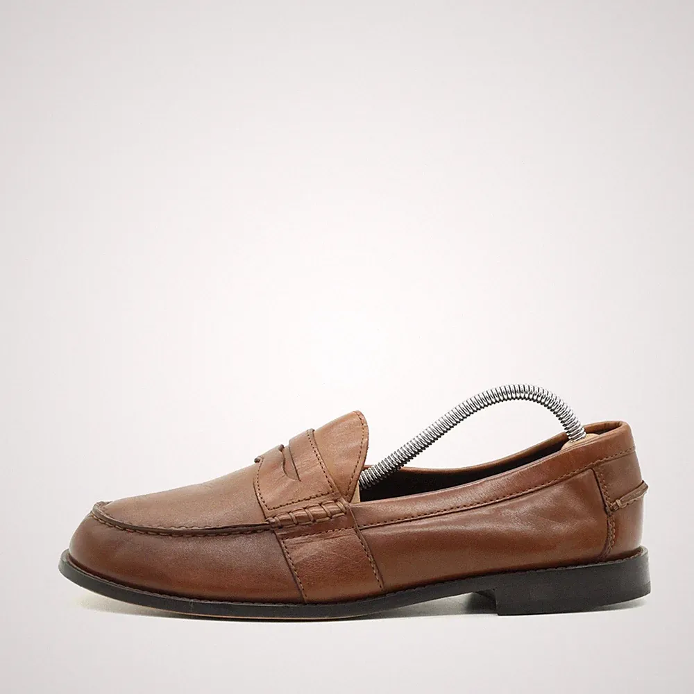 NUNN BUSH Herren Slipper EU 43 84691 braun Leder Komfortweite, Penny Loafer