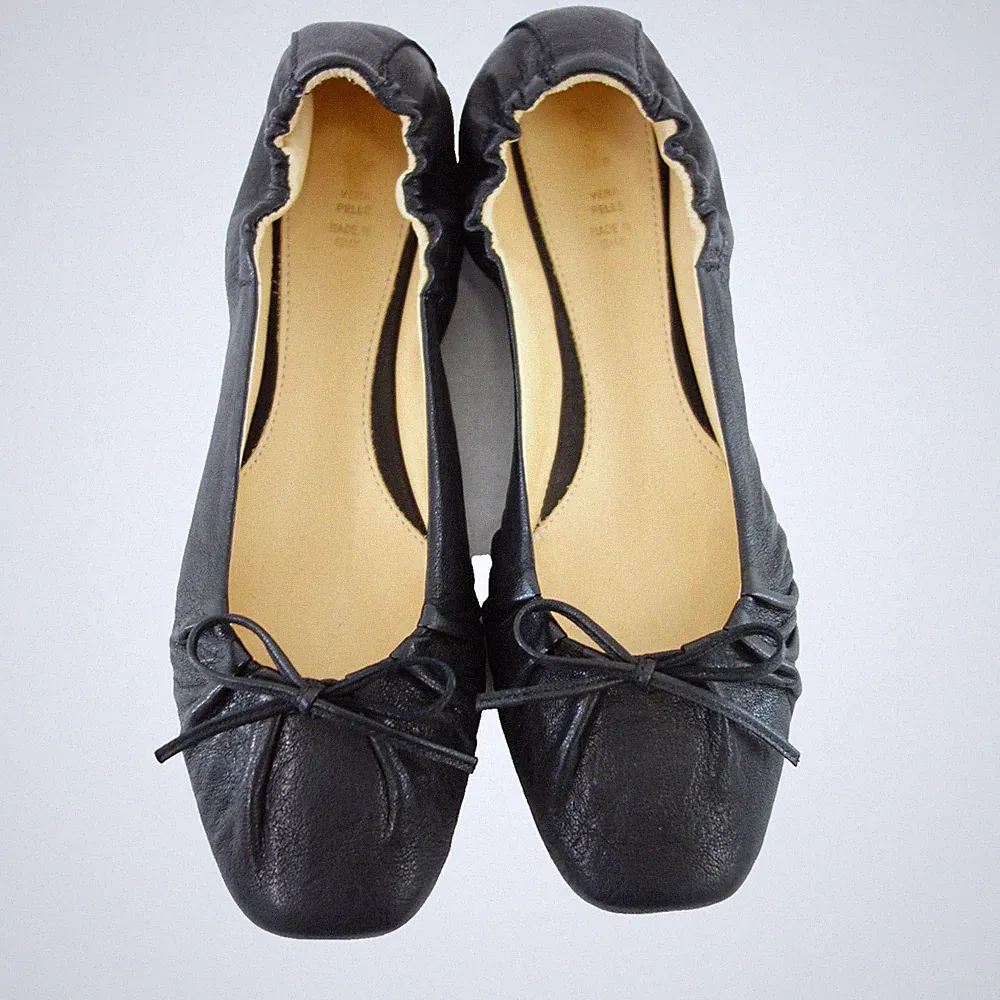 Ocra Loafer 36,5 37,5 Schwarz Damen Ballerinas Schuhe Slipper Leder Np 189 Neu