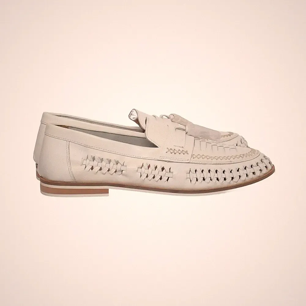 Office, Loafers, Größe: 44 1/2, Leder, Weiß, Herren #KFS