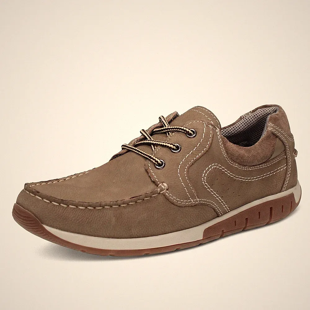 Officina Del Cuoio Throne - Halbschuhe mit Schnürung aus grauem Leder - Größe 46 Herren