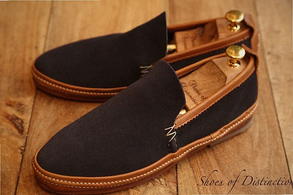 Oliver Sweeney Blau Wildleder Halbschuhe Schuhe Espadrilles Herren UK 7 US 8...