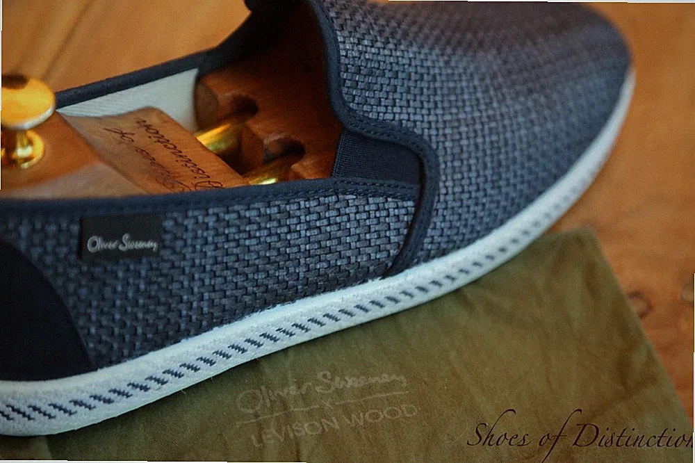 Oliver Sweeney Blue Woven Halbschuhe Schuhe Espadrilles Herren UK 7 US 8 EU 41