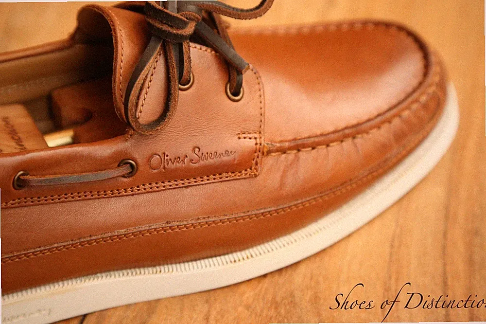 Oliver Sweeney Orkney hellbraun Leder Boot Deck Halbschuhe Schuhe Herren UK 8 US 9