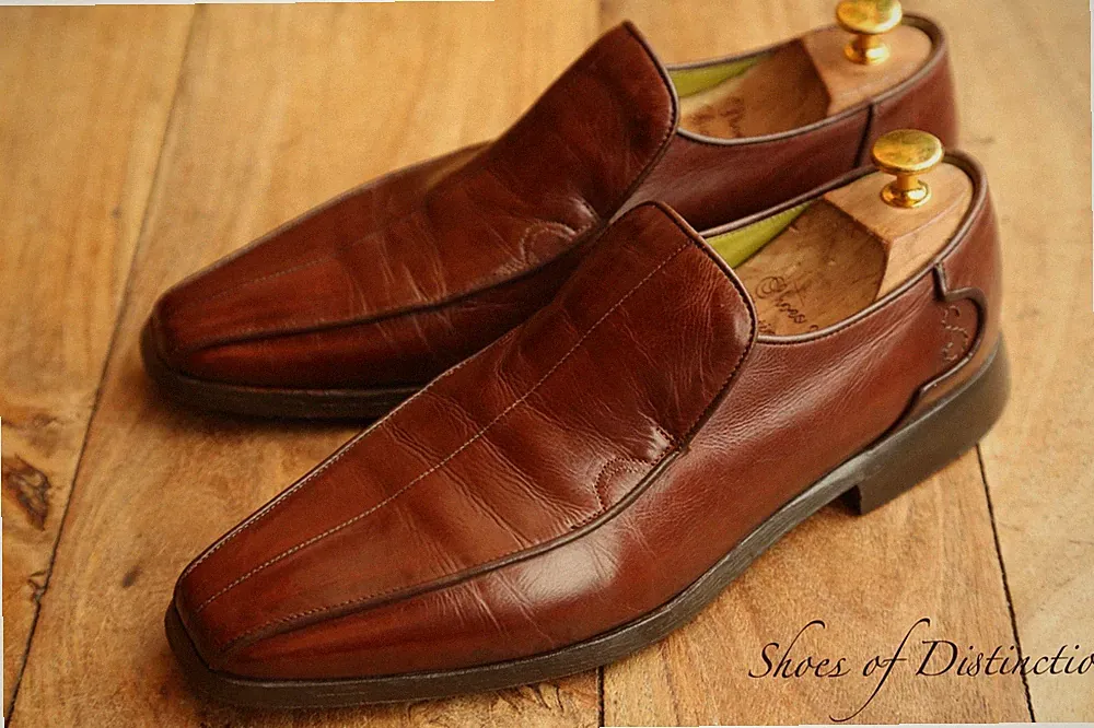 Oliver Sweeney Rome Braun Leder Halbschuhe Schuhe Herren UK 7 US 8 EU 41