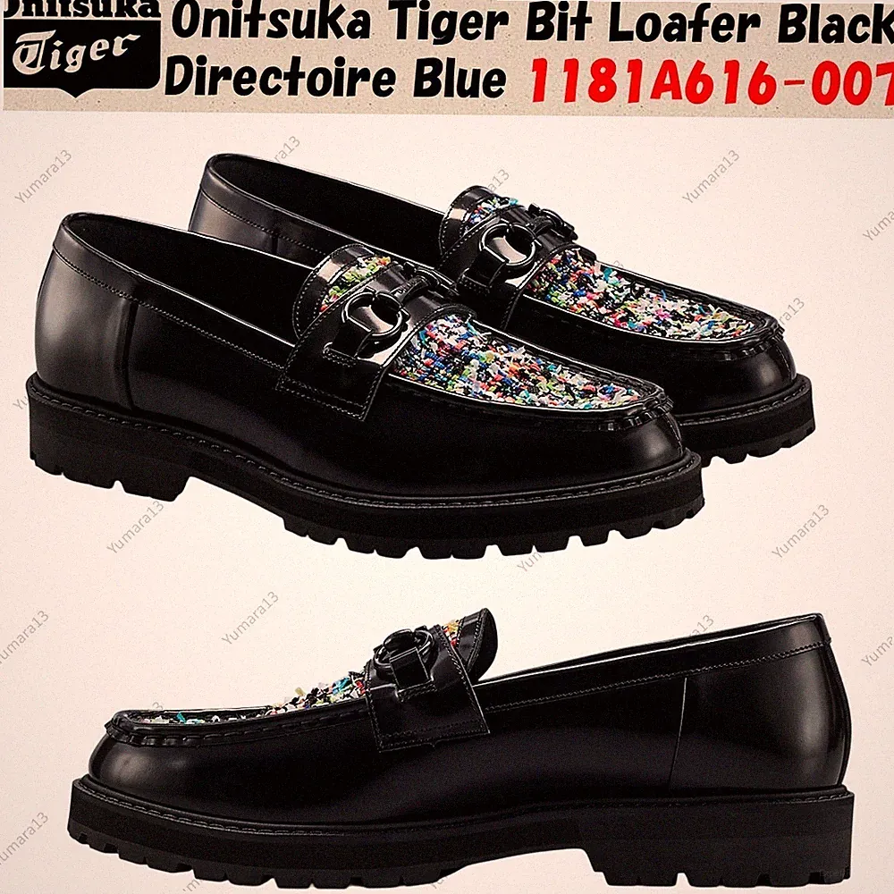 Onitsuka Tiger Bit Loafer Black Directoire Blue 1181A616-007