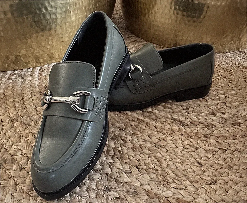 ONLY Loafer Gr. 39 Sea Moss Horsebit Loafer 1x Getragen Neuwertig Top Zustand