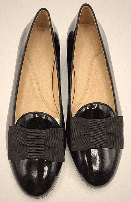 Opera Pumps Herren Chatelles Paris Lackleder Schwarz Ripsblatt Schleife Schuh...