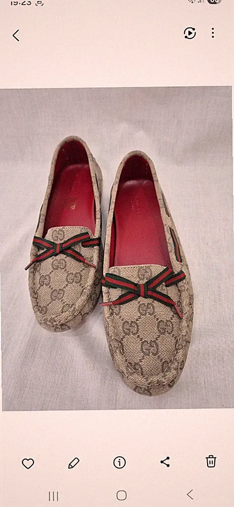 Original Gucci Loafers Mokassins Damen Größe 37,5