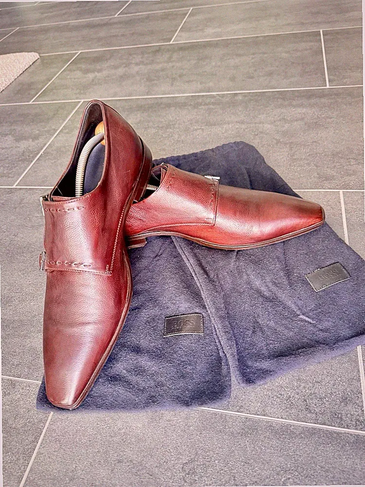 Original Hugo Boss Business Loafer mit Schnalle in Größe 43
