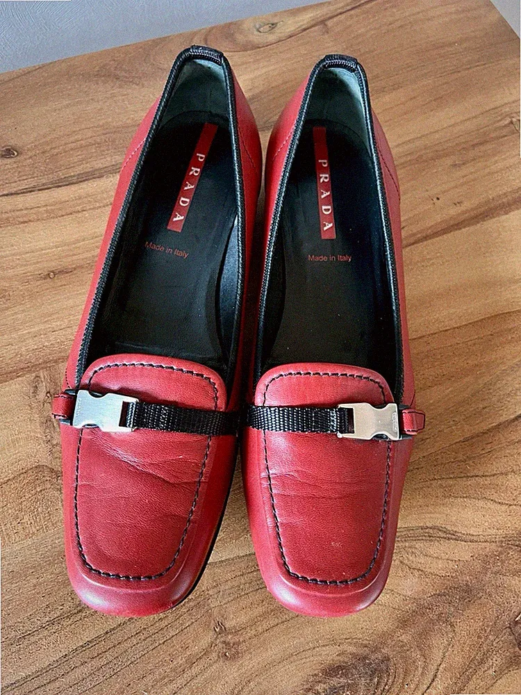 Prada Leder-Loafer