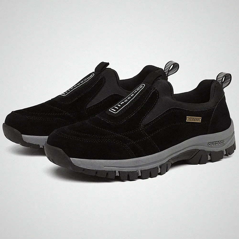 Orthopädische Schuhe Herren extra breite Schuhe Slip On Walking Schuhe mit Fu...