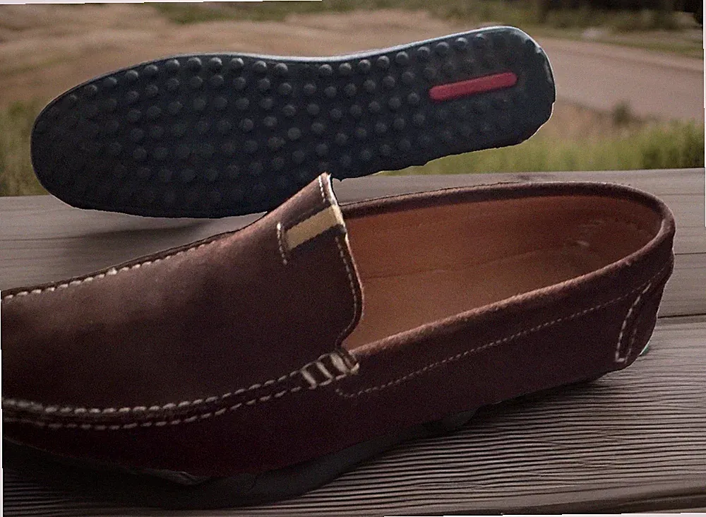 Ortiz & Reed Herren Slipper Mokassin Wildleder Braun Slip-On Gummisohle EU 44