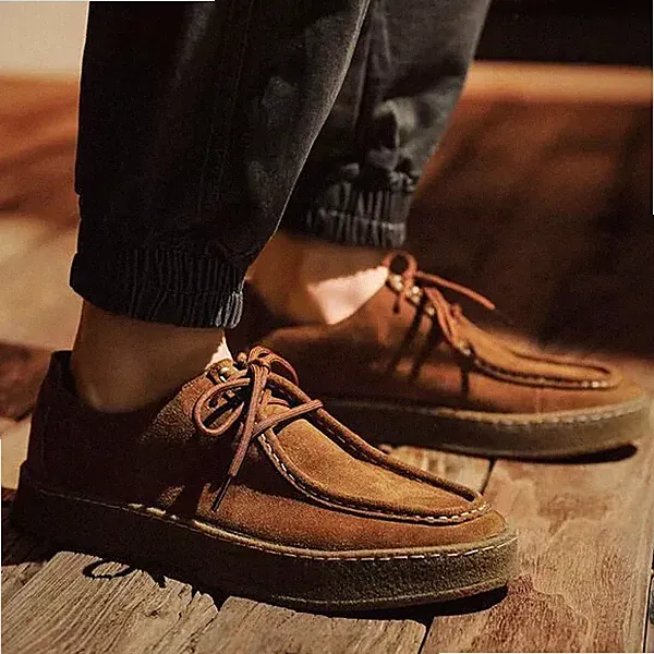Oxford Brogue Halbschuhe Poloshirt Schnürer Wildleder Kunstleder 101293