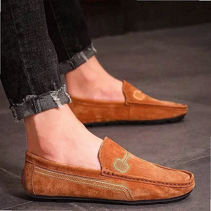 Oxford Polnische Brogue Halbschuhe Slipper Beige Kunstleder 4035