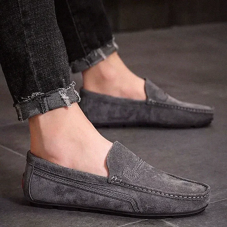 Oxford Polnische Brogue Halbschuhe Slipper Grau Kunstleder 4035