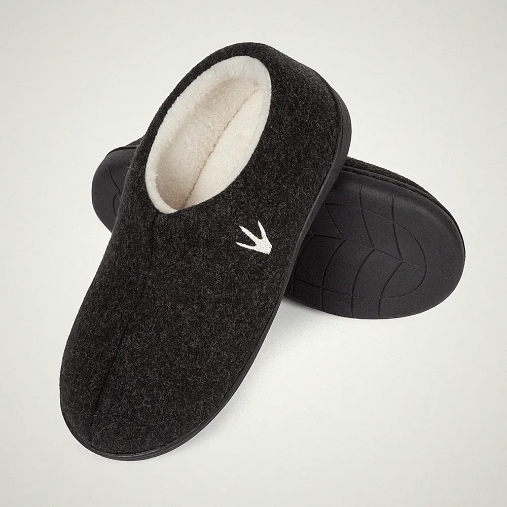 Pantoffeln Damen Herren Hausschuhe Warm Gefüttert Winter Pantoletten Memory Foam