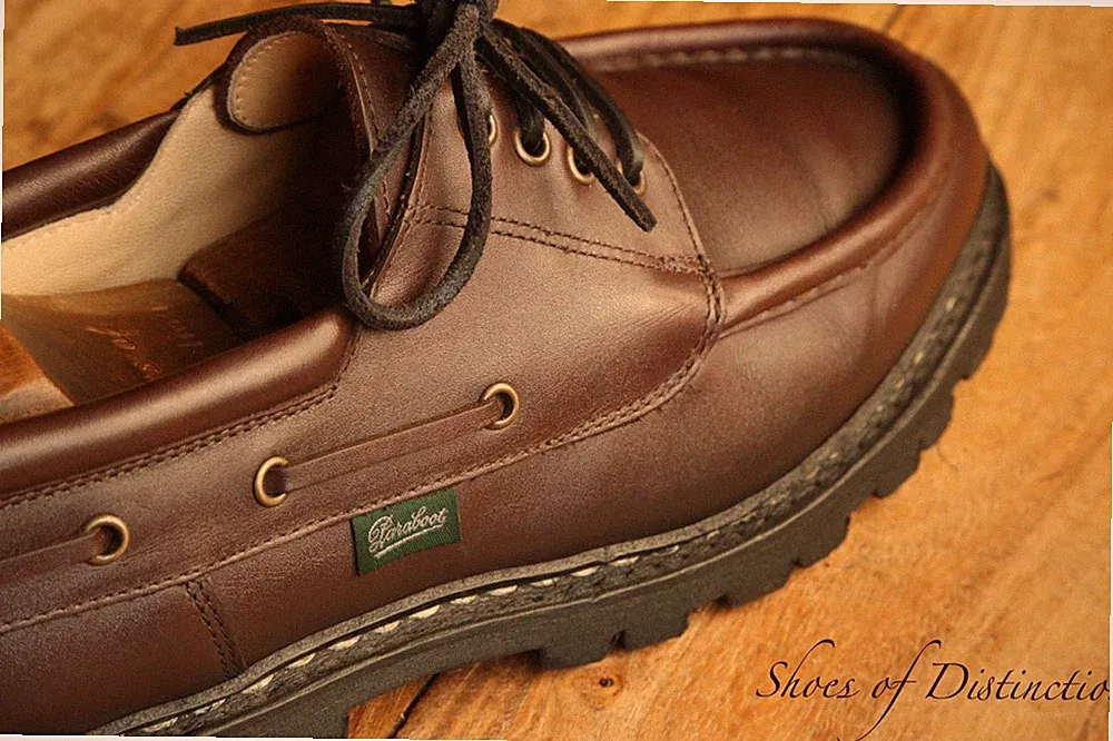 Paraboot Braun Leder Boots Deck Schuhe Herren UK 8,5 EU 42,5 US 9,5
