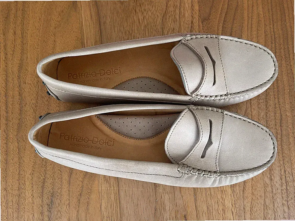 Patrizio Dolci Designer Mokassins 36,5 Echt Leder Schuhe Loafer Ballerina w. neu