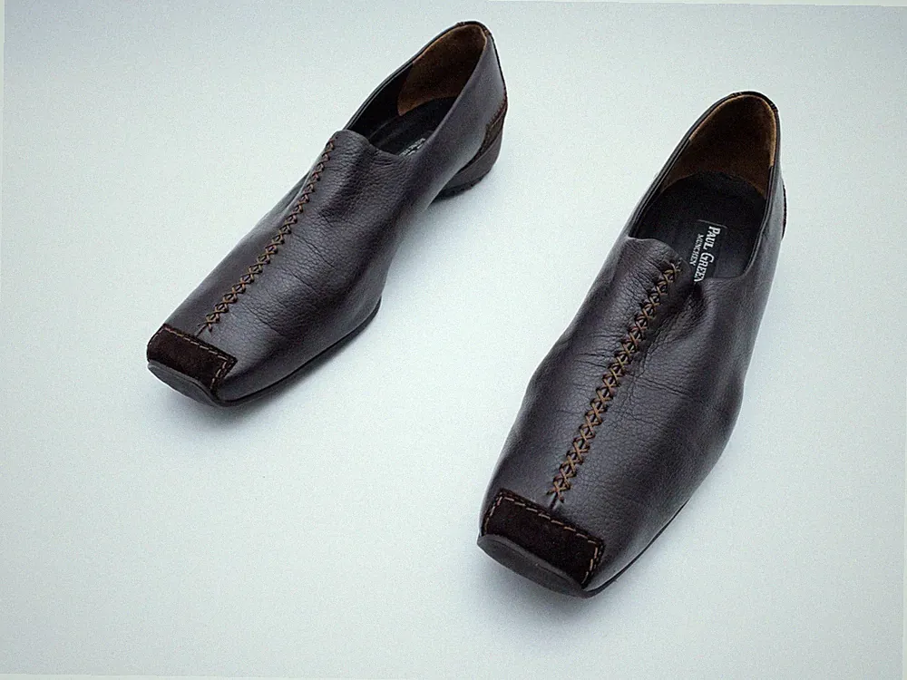 paul green Damen Halbschuh Ballerina Loafer Slipper braun Gr 43 EU Art 37728-50