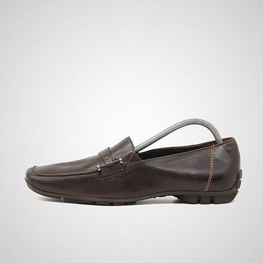 Paul Green Damen Penny Slipper Mokassins braun Leder Mokassin Loafer EU 38