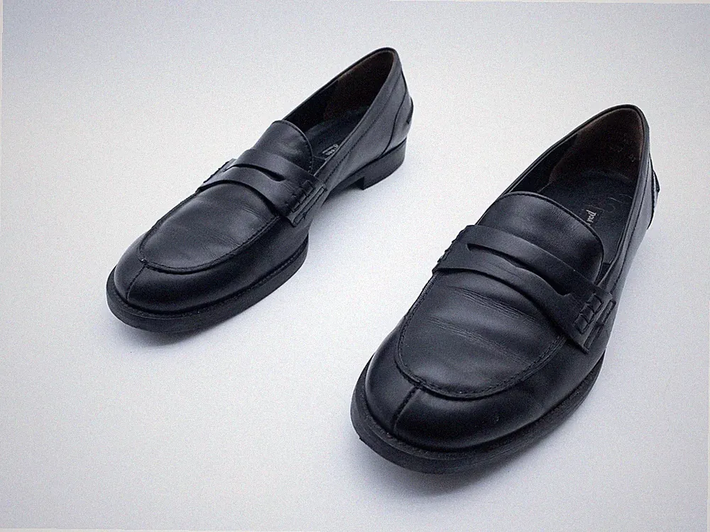 paul green Damen Slipper Loafer Ballerina Leder Schwarz Gr. 41 EU Art. 41264-98