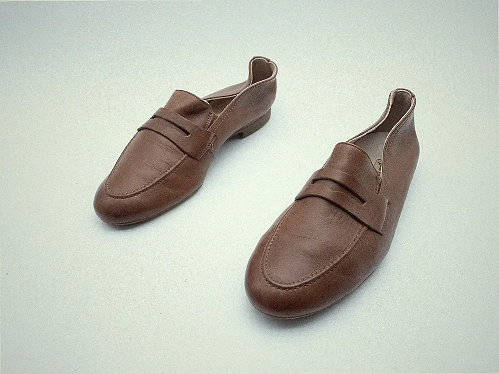 paul green Damen Slipper Loafer Halbschuhe Leder Braun Gr. 37 EU Art. 41223-50