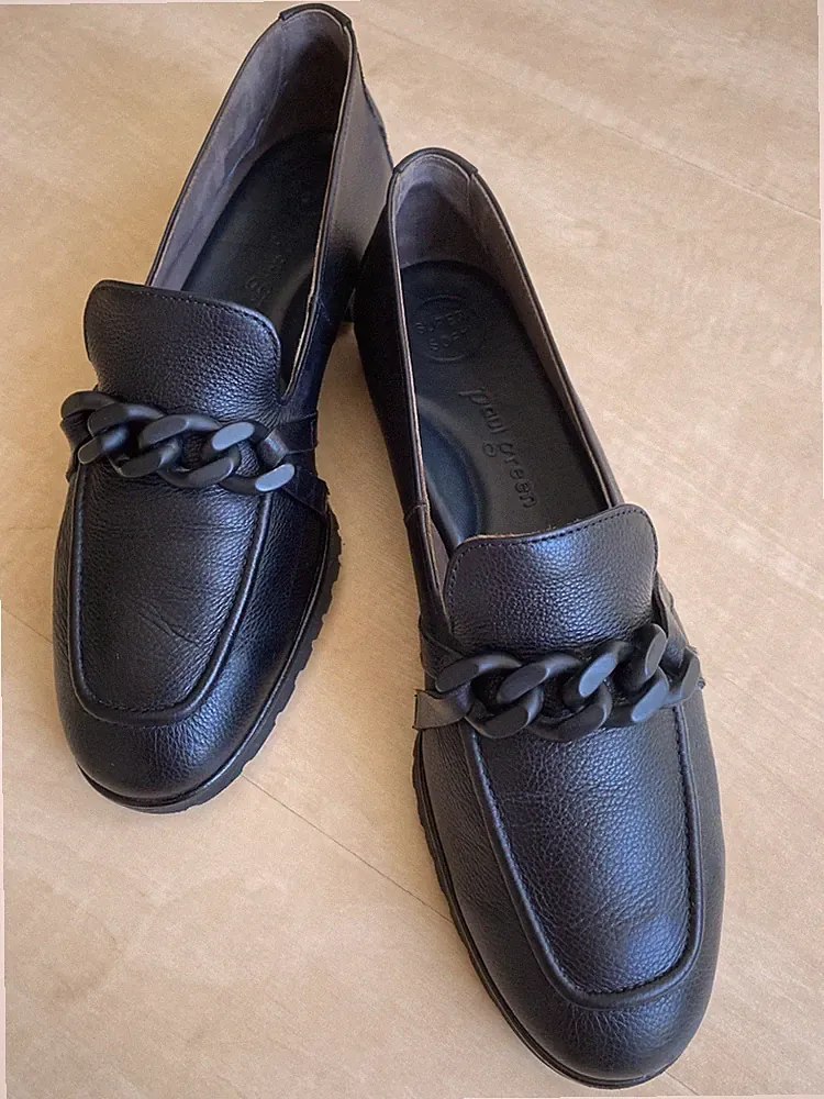 Paul Green Halbschuhe Loafer schwarz Damen, Gr. 40,5-41, Top Zustand