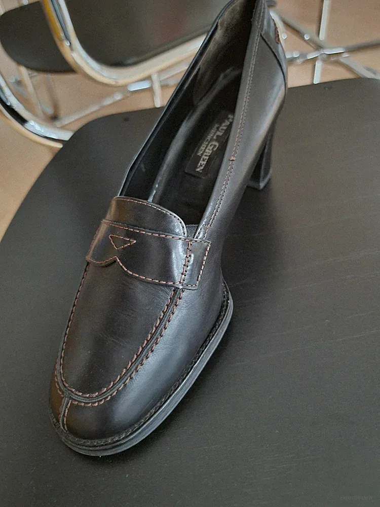 Paul Green Hochfrontpumps Loafer mit Blockabsatz braun Gr. 40 sehr guter Zustand