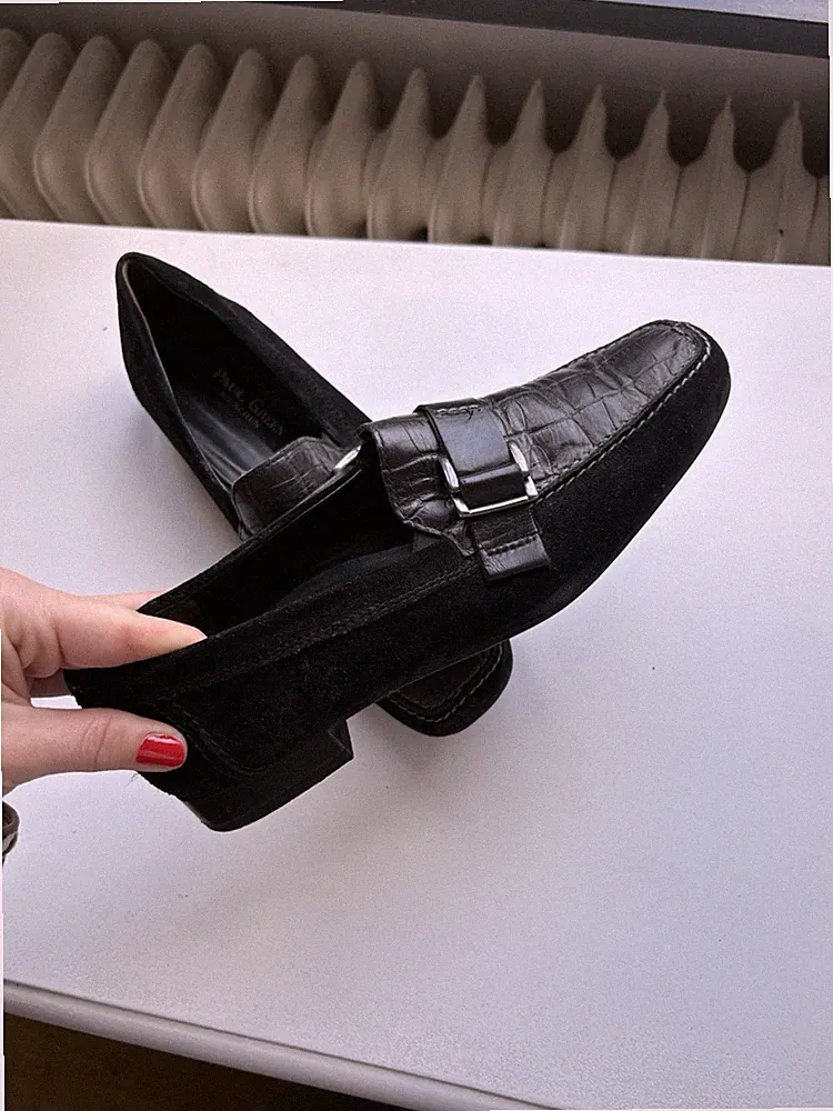 PAUL GREEN Leder Loafer, 36, US 4, Damenschuhe, Schwarz, Lederslipper, Business