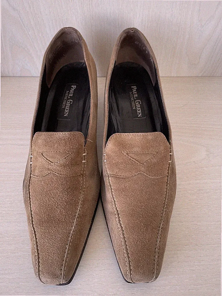 Paul Green Loafer – Wildleder, Braun, EU 38, Guter Zustand