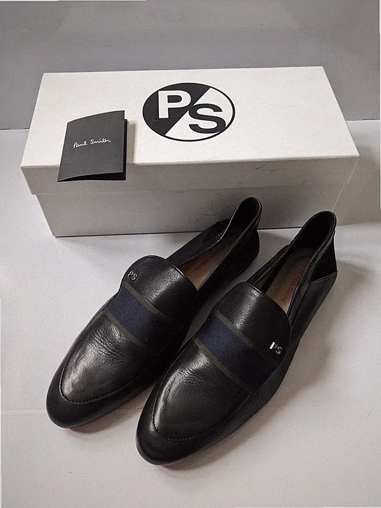 Paul Smith Freda Damen Schwarz Leder Halbschuhe EU39 UK6 Originalverpackt