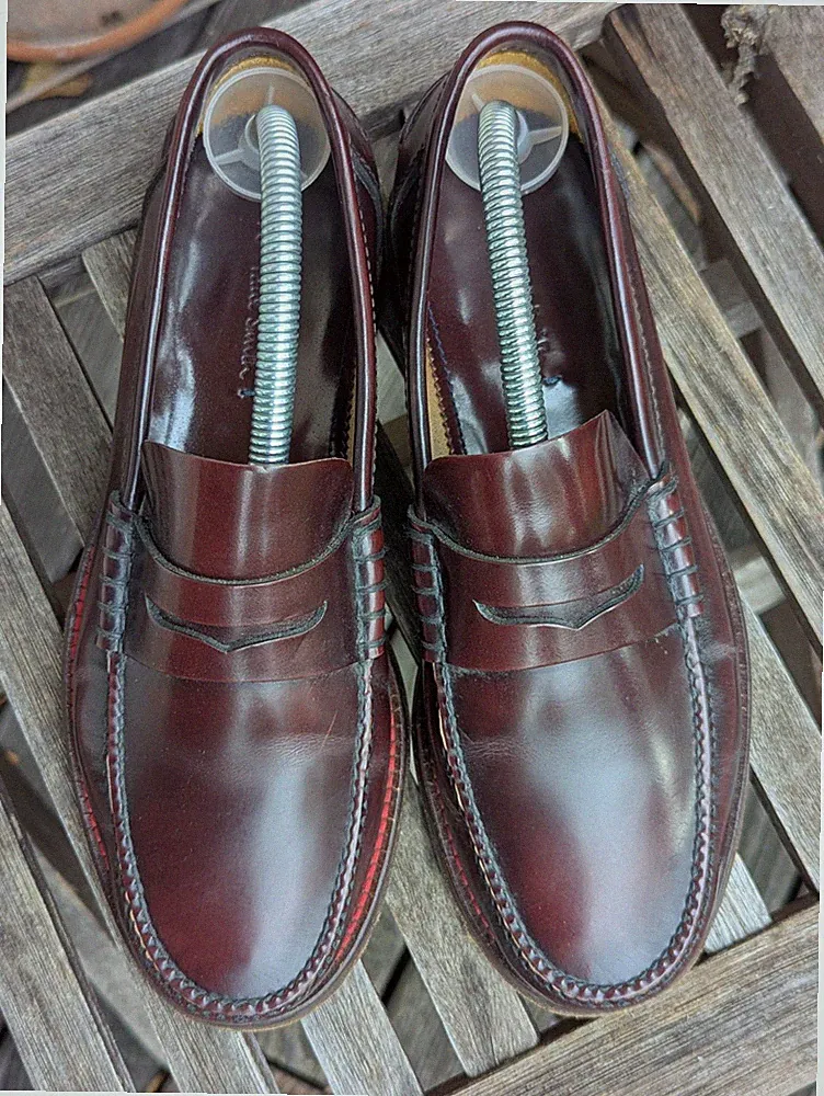 Paul Smith Herren-Loafer aus braunem Lackleder, Gr. 40