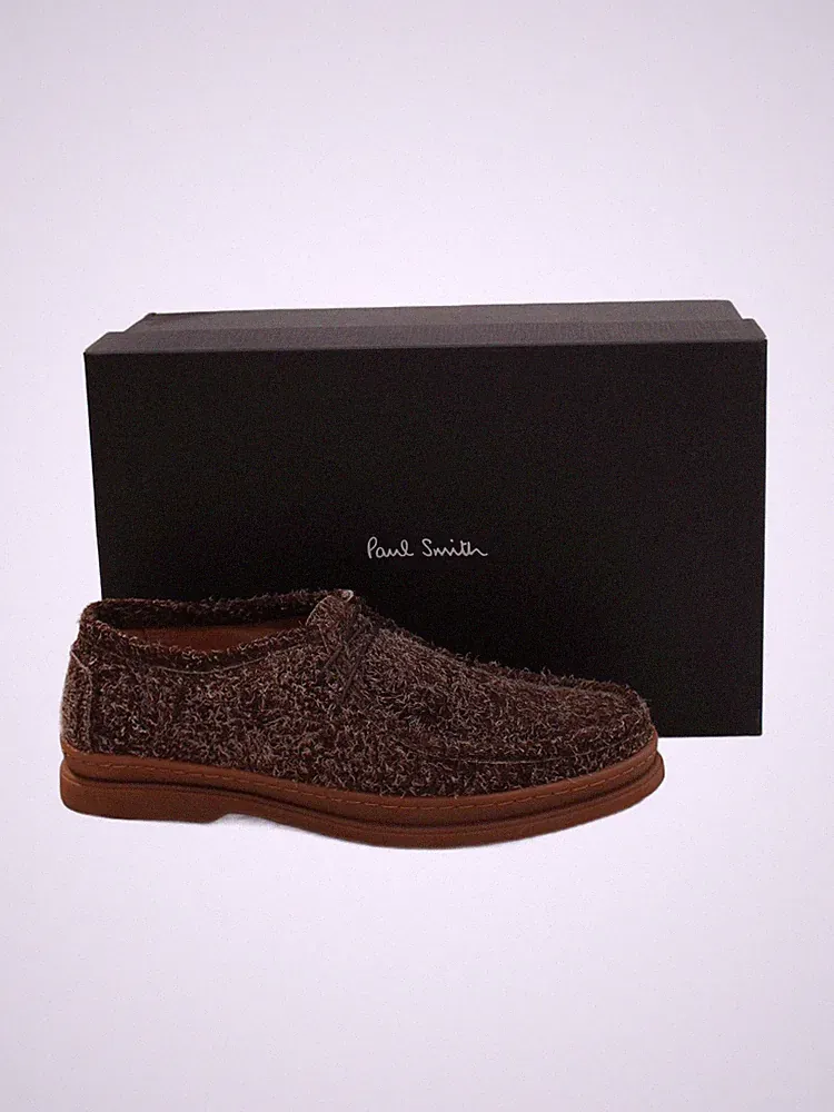 Paul Smith Herrenschuhe UK 7 braun gestreift 100% andere Halbschuhe neu mit Etikett