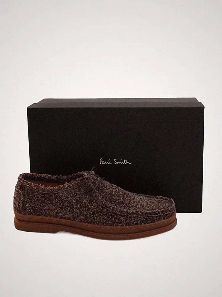Paul Smith Herrenschuhe UK 8 braun gestreift 100 % andere Halbschuhe neu mit Etikett