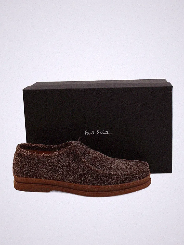 Paul Smith Herrenschuhe UK 8 braun gestreift 100 % andere Halbschuhe neu mit Etikett