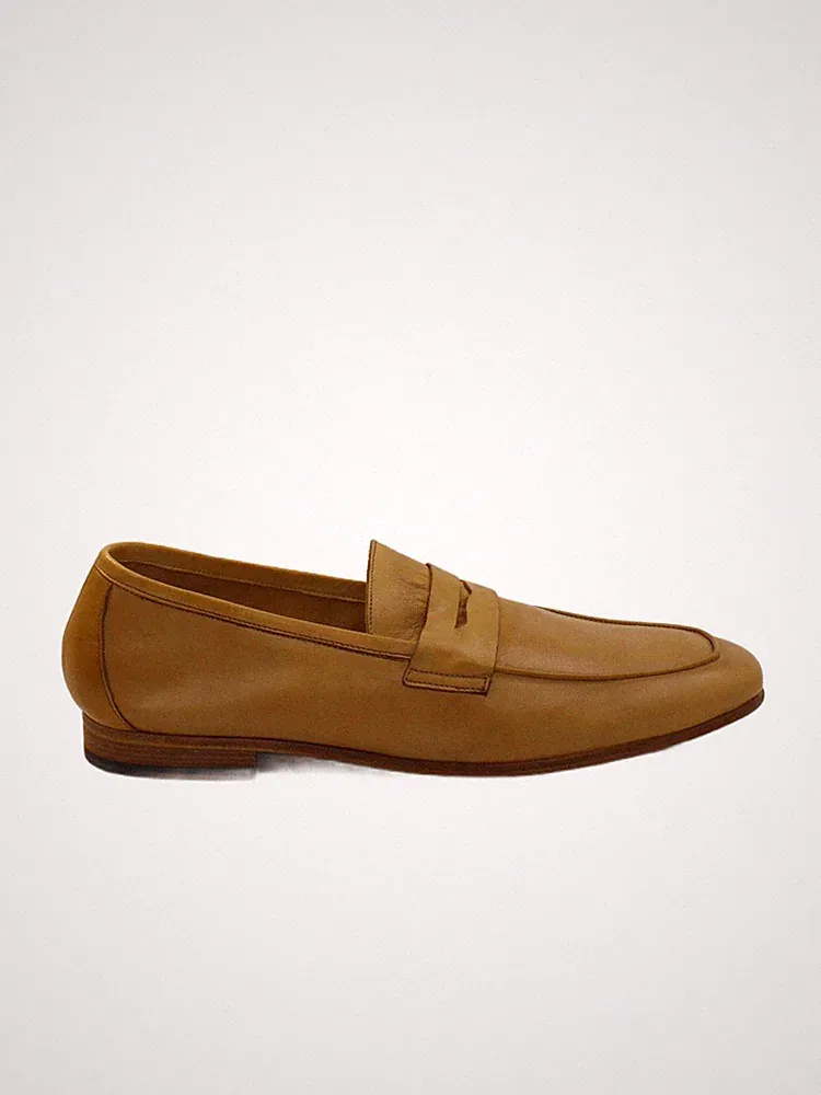Paul Smith Herrenschuhe UK 8 Gelb 100% Leder Halbschuh Neu Mit Etikett