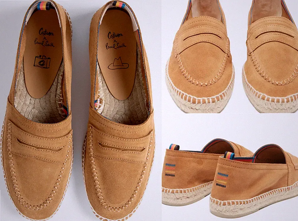 Paul Smith X Castaner Paul Artist Tan Suede 'Paul' Espadrilles Schuhe Shoes 41