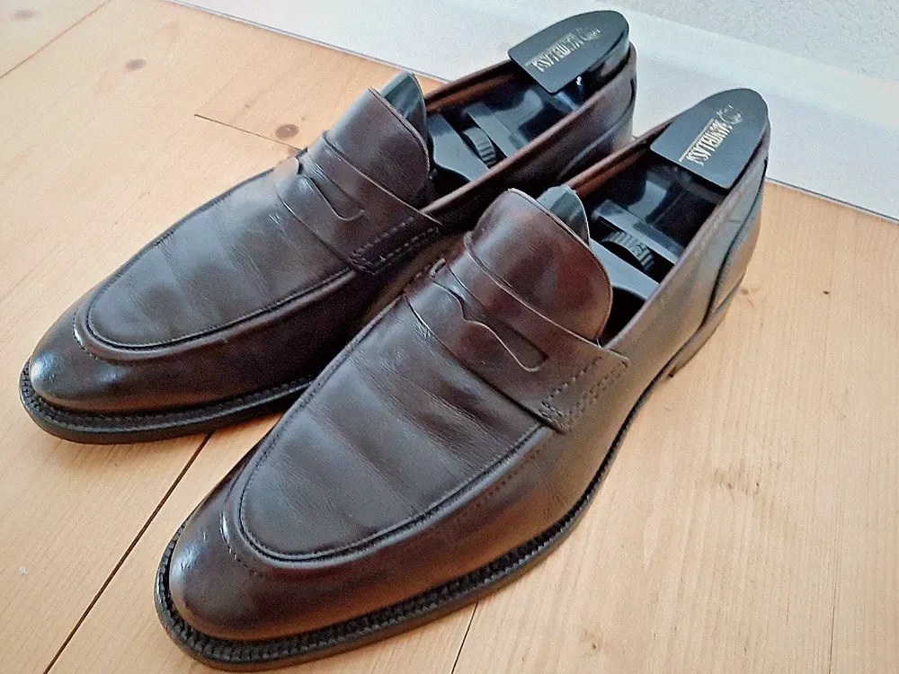 Penny Loafer Bally Scribe UK 9,5, Farbe dunkelbraun
