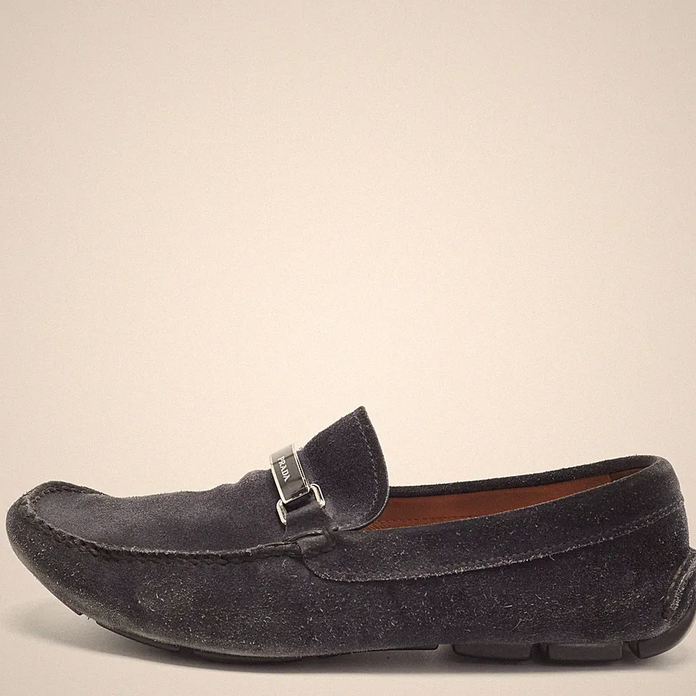 Penny Loafer Prada Größe 41,5 dunkelblau Wildleder