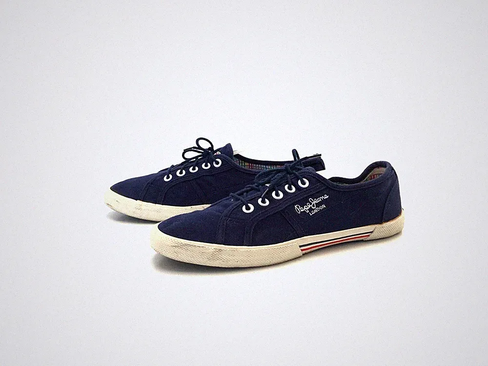 Pepe Jeans Damen Halbschuhe Schnürer Loafers Comfort Blau Gr. 39 (UK 6)