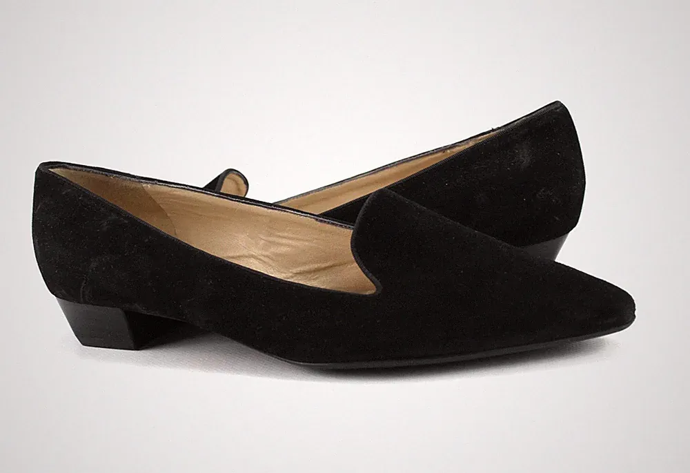 Peter Kaiser Gr.40 Uk.6,5 Damen Halbschuhe Slipper Loafers Schwarz TOP P 750