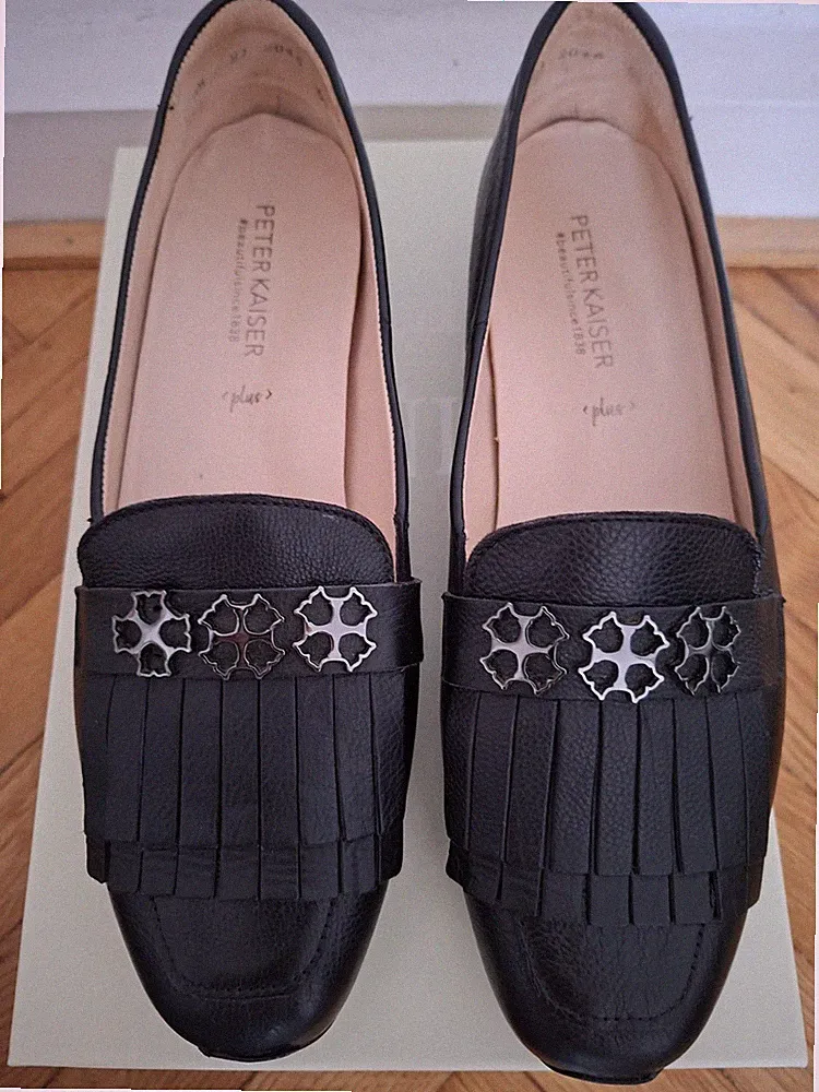 Peter Kaiser Plus Loafer Größe 40, schwarz, echt Leder, Top Zustand