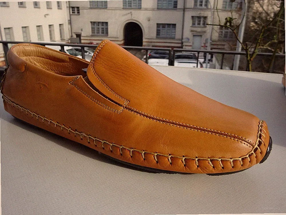 PIKOLINOS 5512 Herren Schuhe Mokassin Slipper Leder Braun Spain Gr.44 Neu