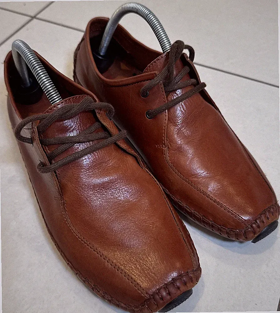 Pikolinos Braun Leder Halbschuhe Fahrschuhe Herren UK 7 Top Zustand