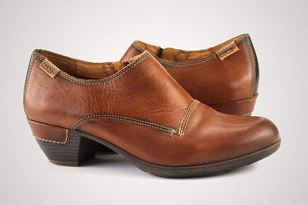 Pikolinos Gr.39 Damen Halbschuhe Slipper Loafers Leder Braun TOP T 928