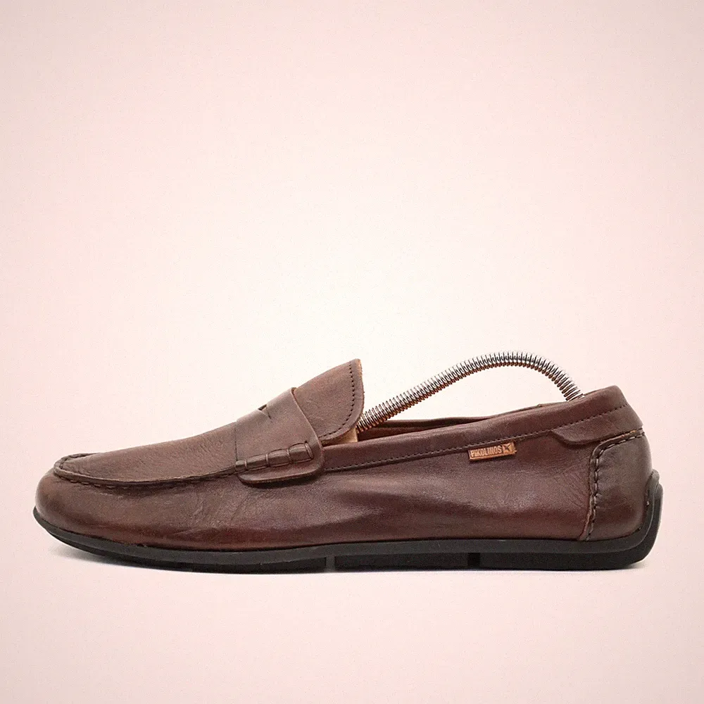 Pikolinos Herren Mokassin EU 45 Penny Loafer Braun Mokassins Slipper