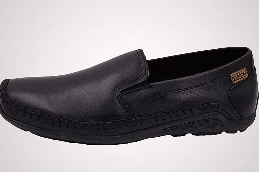 Pikolinos Herren Slipper Schwarz Schuhe Leder 06H5303 black
