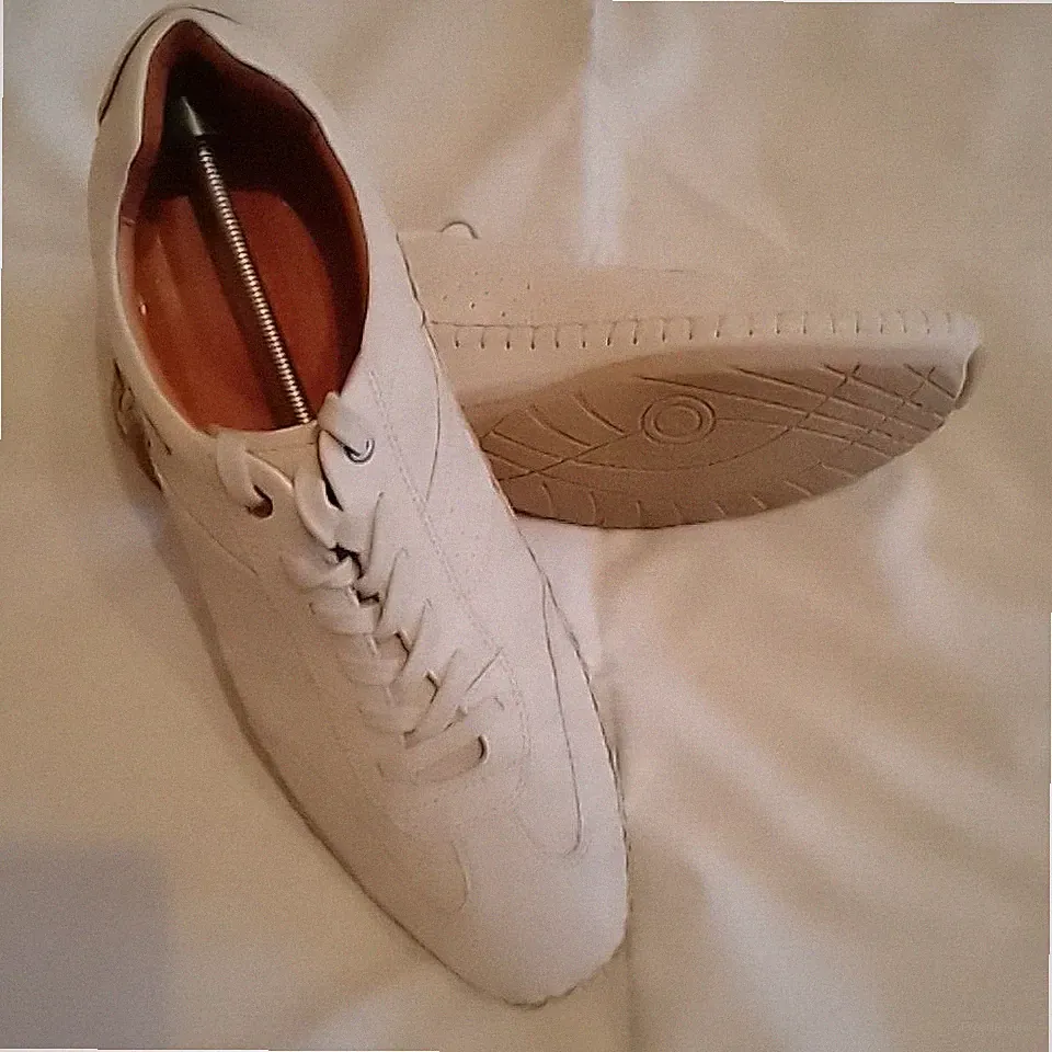 PIKOLINOS Herren Soft Elfenbein Leder Fahrschuhe Größe UK 10,5 EU 45 Komfort