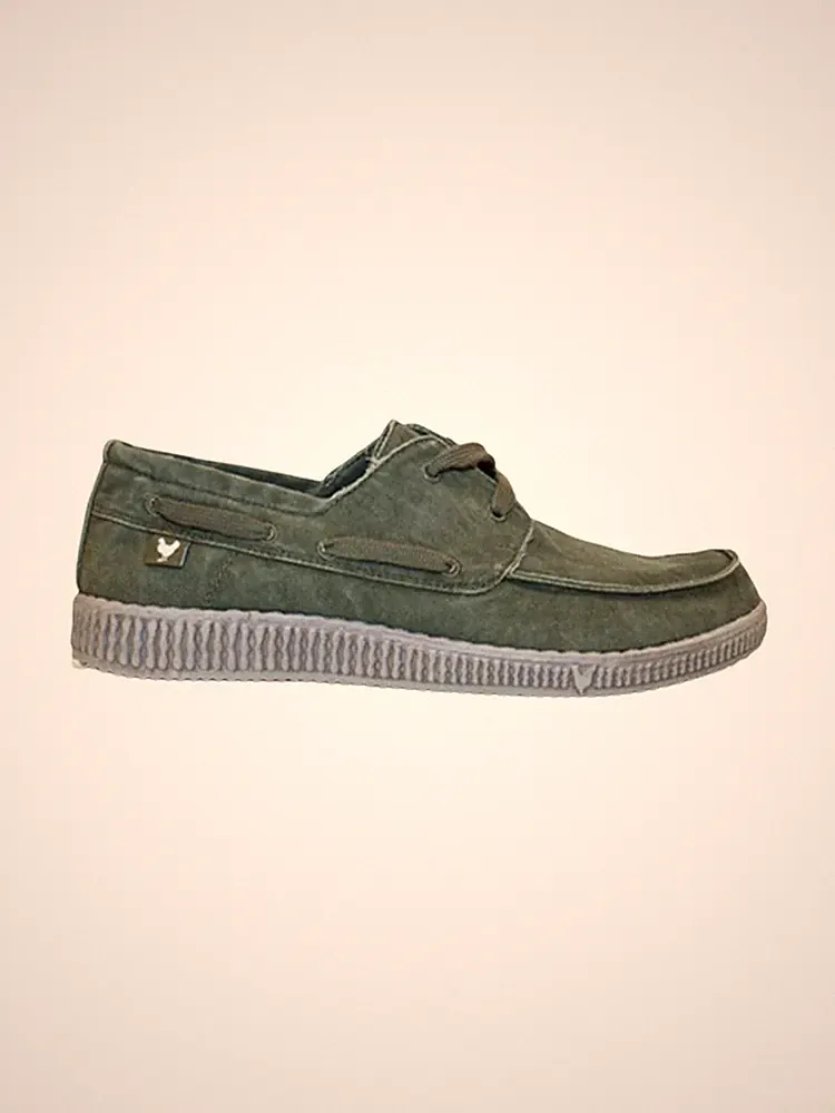 Pitas Herren Halbschuh WP150 BOAT KAKI Grün